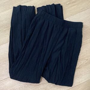 Abercrombie crinkle textured Black Women's Pants